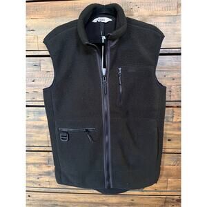 RAINS Black Heavy Fleece Vest Men's Sz S NWT